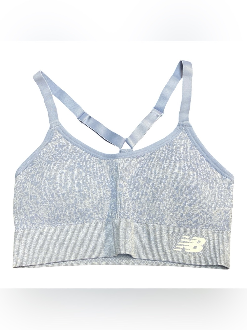 NWOT New Balance Pale Blue‎ Seamless Sports Bra with Thin Straps S X95
